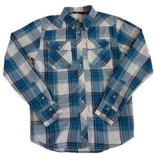 The North Face Pearl Snap Plaid Men’s Shirt Size Small